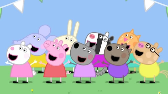 Peppa Pig celebrando el Día del Niño
