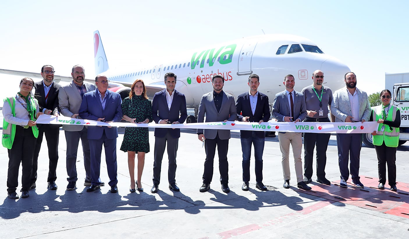 Aeropuerto de Nuevo León estrena vuelo de Viva Aerobús Monterrey-Austin