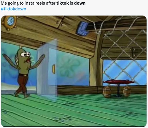 Memes de la caída de TikTok