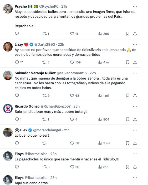 Críticas a Xóchitl Gálvez
