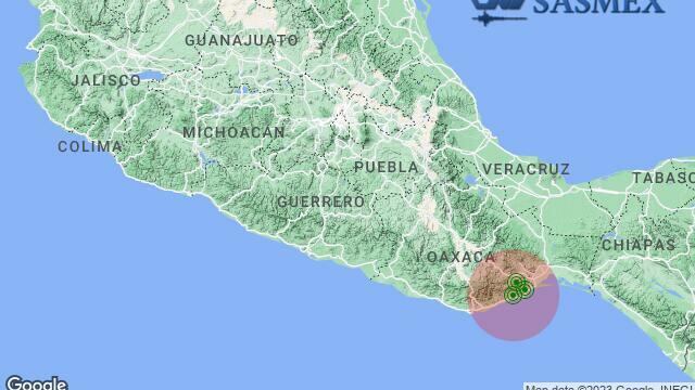 SASMEX detectó un leve sismo que no ameritó la alerta sísmica en las costas de Oaxaca