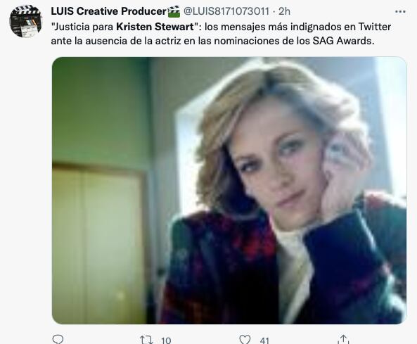 SAG Awards 2022: Se quejan en redes porque Kristen Stewart no fue nominada