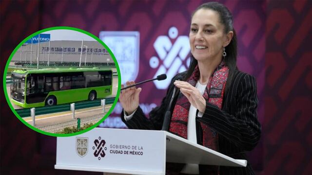 Claudia Sheinbaum presume nuevas unidades de RTP