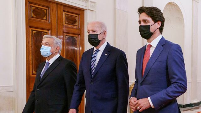 AMLO, Joe Biden y Justin Trudeau