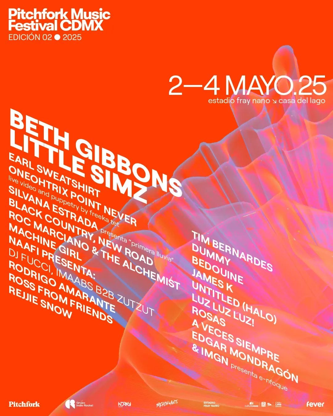 Pitchfork Music Festival CDMX 2025: Cartel completo revela a Beth Gibbons y más artistas