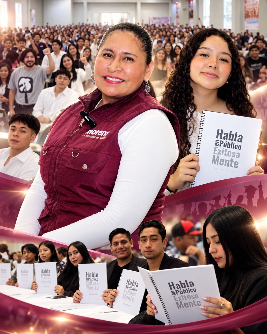 Ana Lilia Rivera inaugura Escuela de Formación Política.