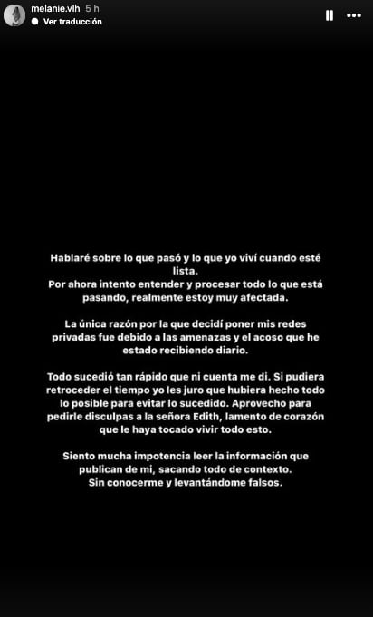 Novia de Fofo Márquez se disculpa con su víctima