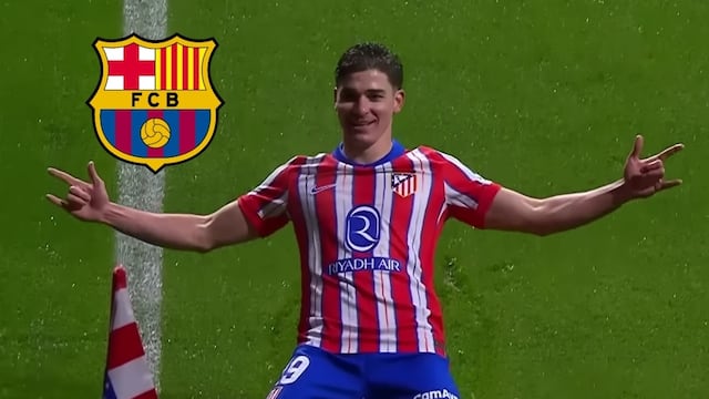 Julián Álvarez estaría en la mira de FC Barcelona para cubrir la salida de Robert Lewandowski