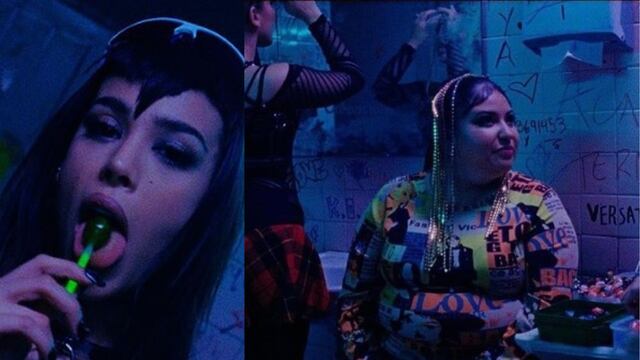 Danna Paola y vendedora ambulante