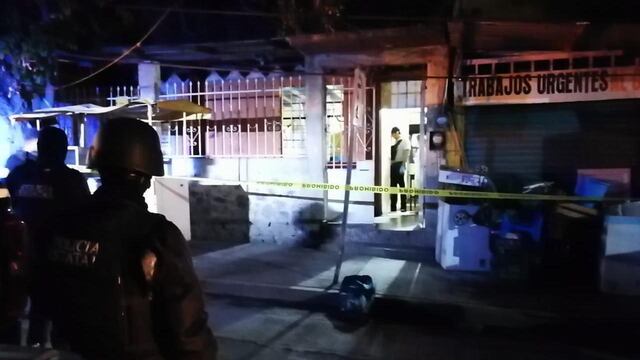 Puerta de la casa donde el cadáver de América, de 4 años, fue abandonado.