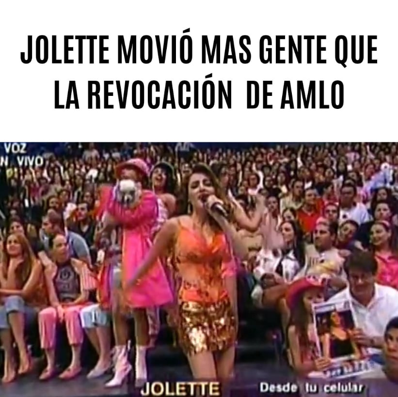 Meme de Jolette y la consulta ciudadana