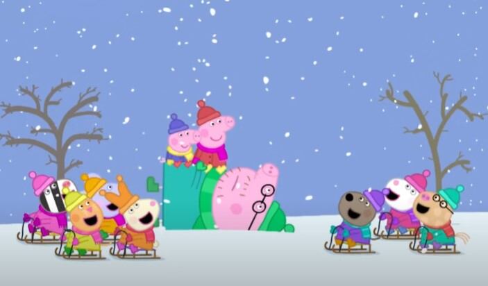 Días de inviernos fríos con Peppa Pig