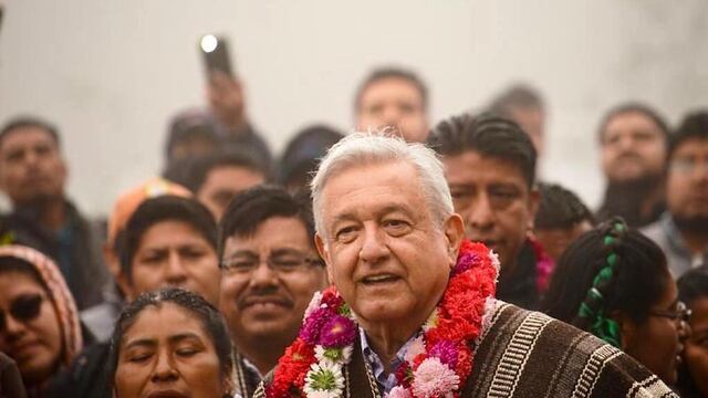 El presidente López Obrador en Santa María Tepantlali, Oaxaca
