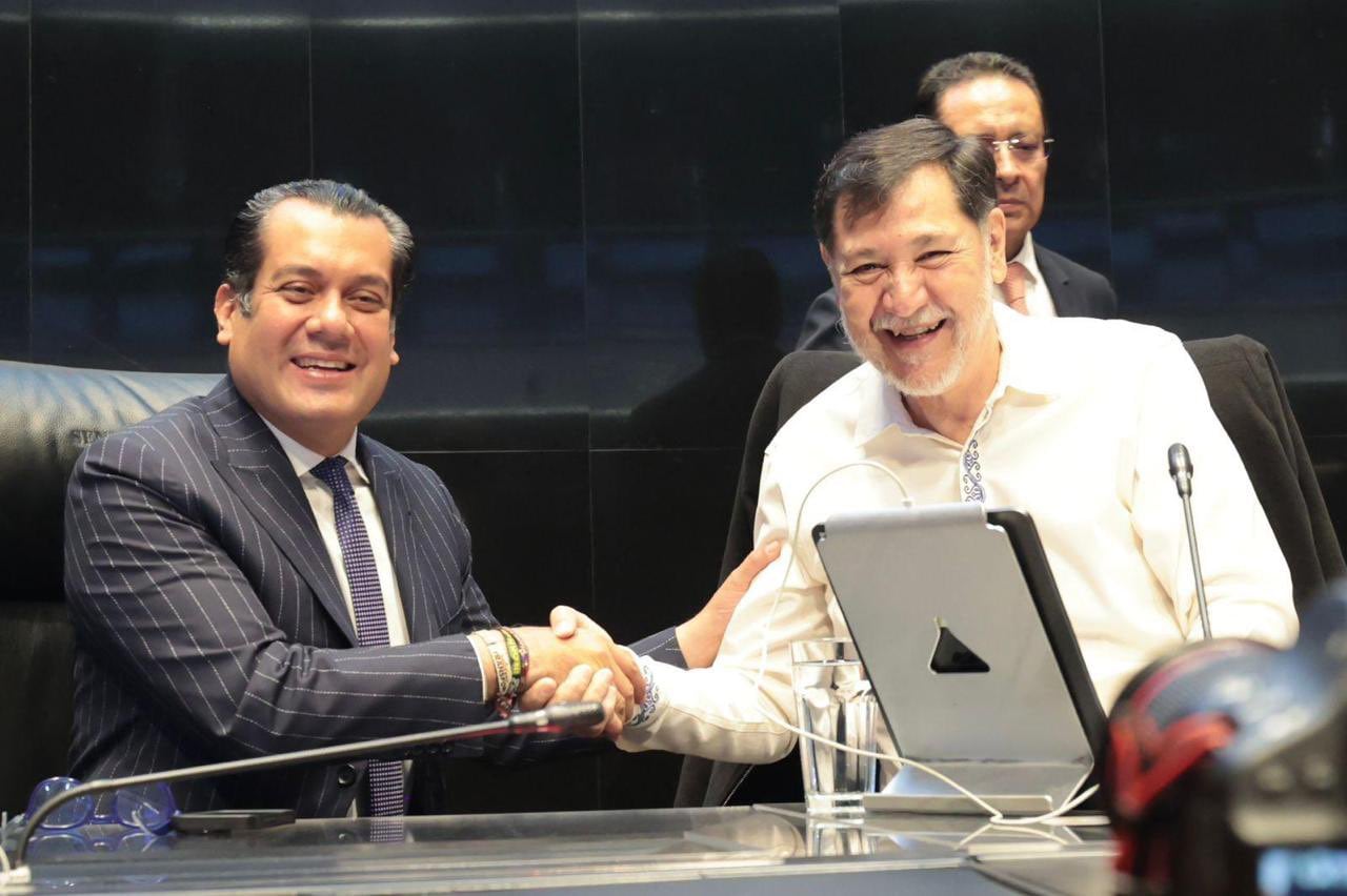 Gerardo Fernández Noroña y Sergio Gutiérrez Luna