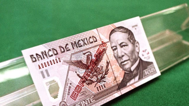 Billete de 20 pesos