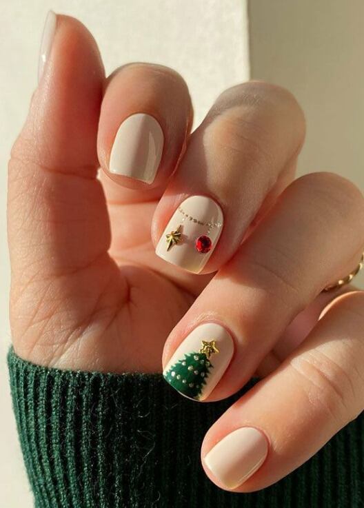Uñas de Navidad en tendencia