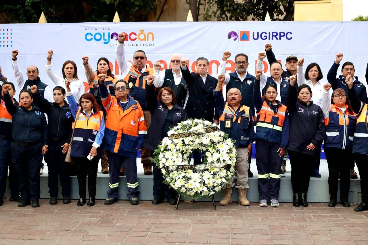 Giovani Gutiérrez llama a fortalecer la prevención durante conmemoración de sismos.