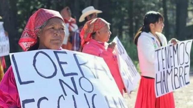 Protesta de rarámuris