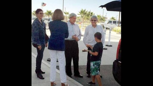 Andrés Manuel López Obrador en San Diego.