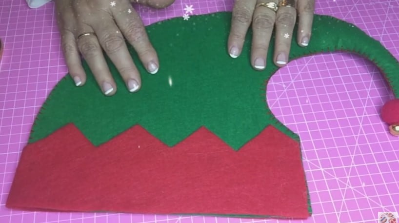 Gorro de duende para Navidad