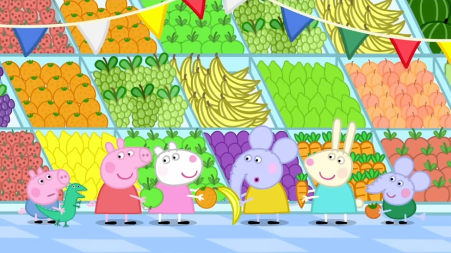 Peppa Pig por el Día Internacional de la Fruta