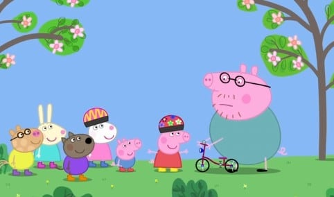 La bicicleta rota de Peppa Pig