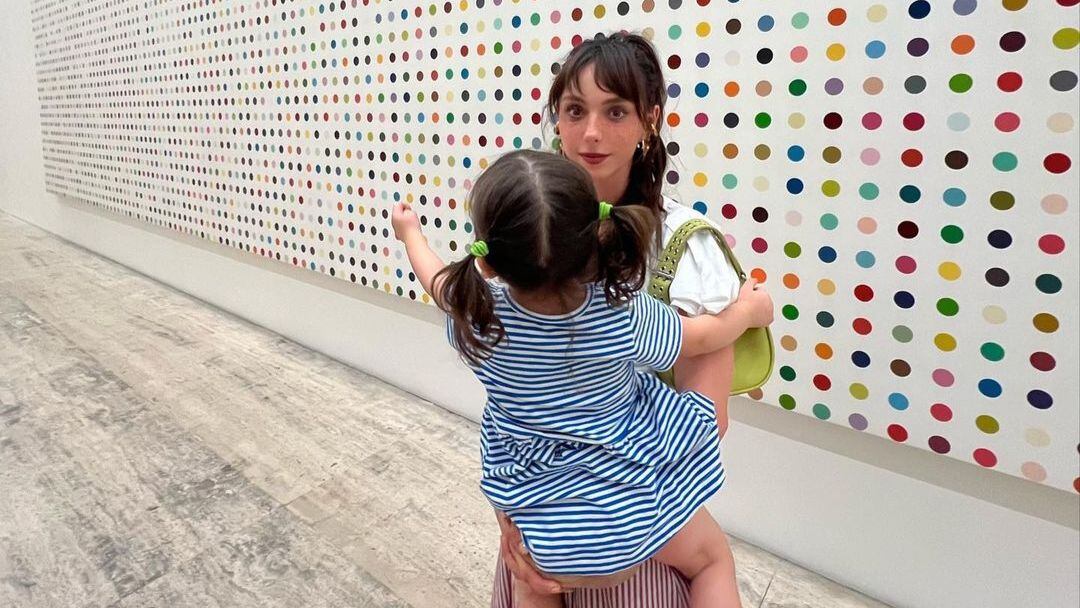 Natalia Téllez con su hija