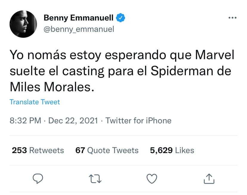 Benny Emmanuel, tuit