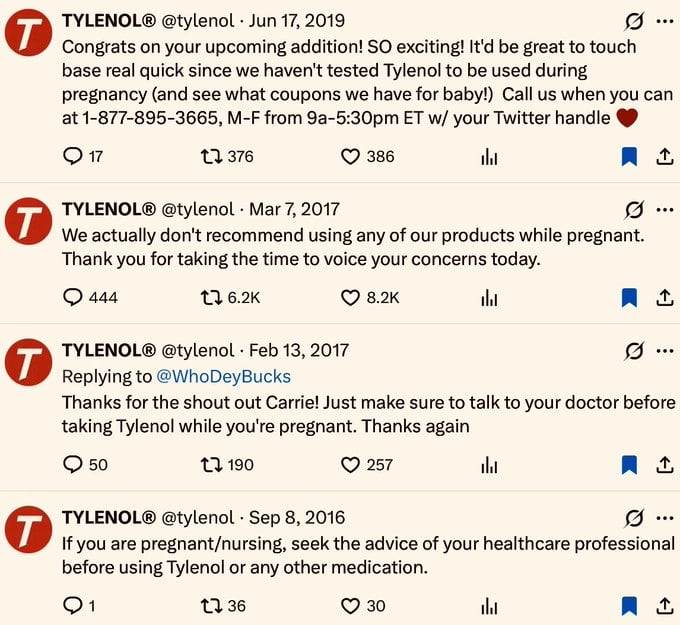 Tylenol advirtió hace 8 años sobre riesgos del paracetamol en el embarazo