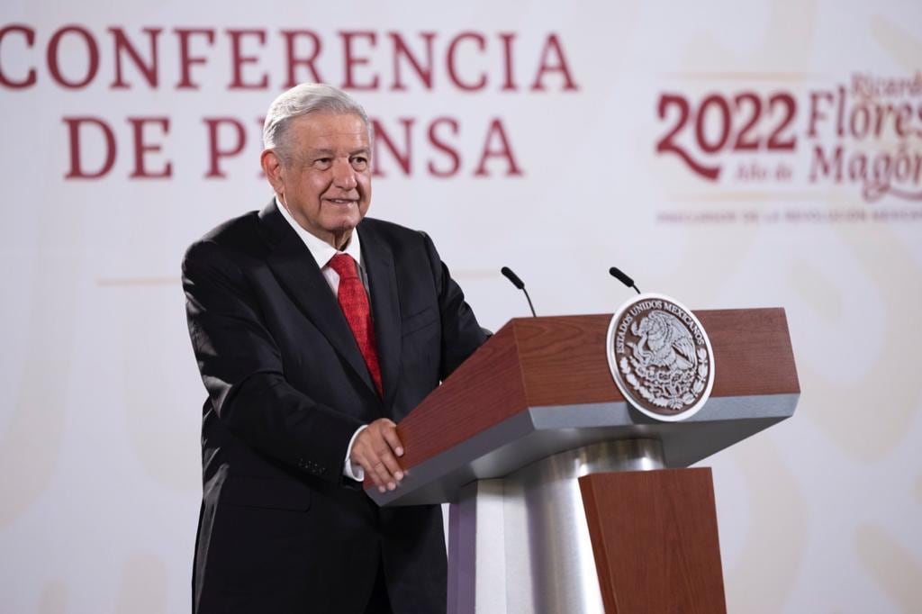 AMLO en la conferencia mañanera del 12 de septiembre en Palacio Nacional
