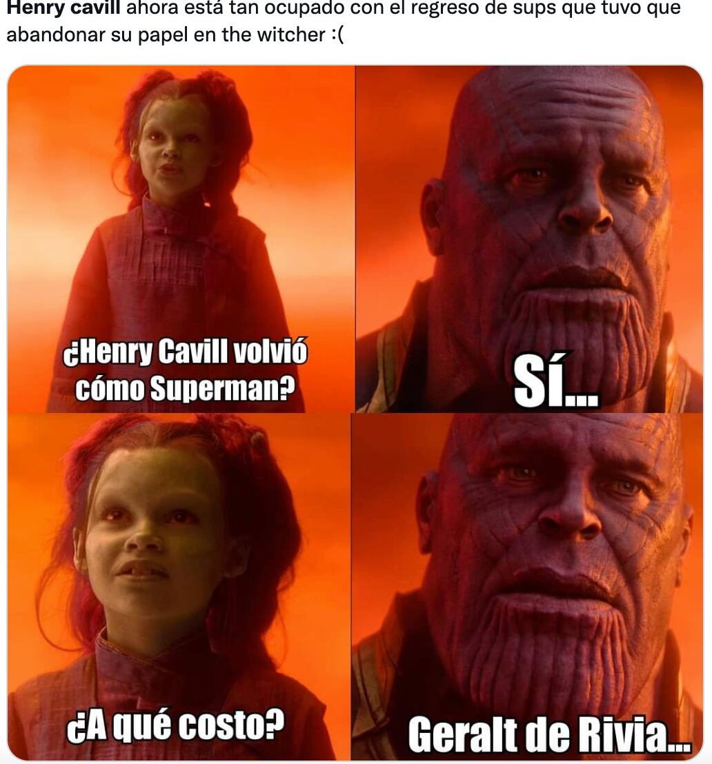 Memes sobre la salida de Henry Cavill en The Witcher