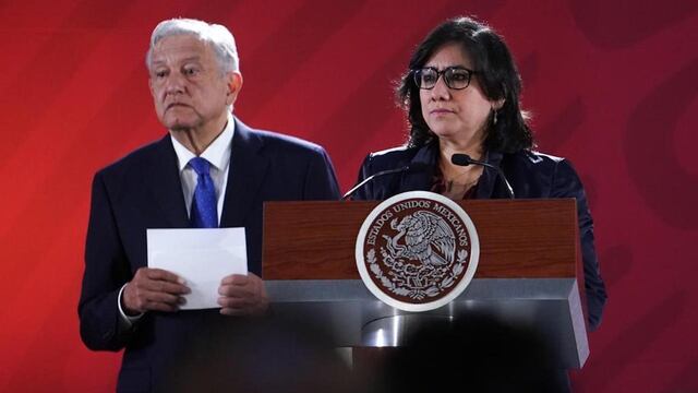El presidente Andrés Manuel López Obrador y la secretaria Irma Eréndira Sandoval