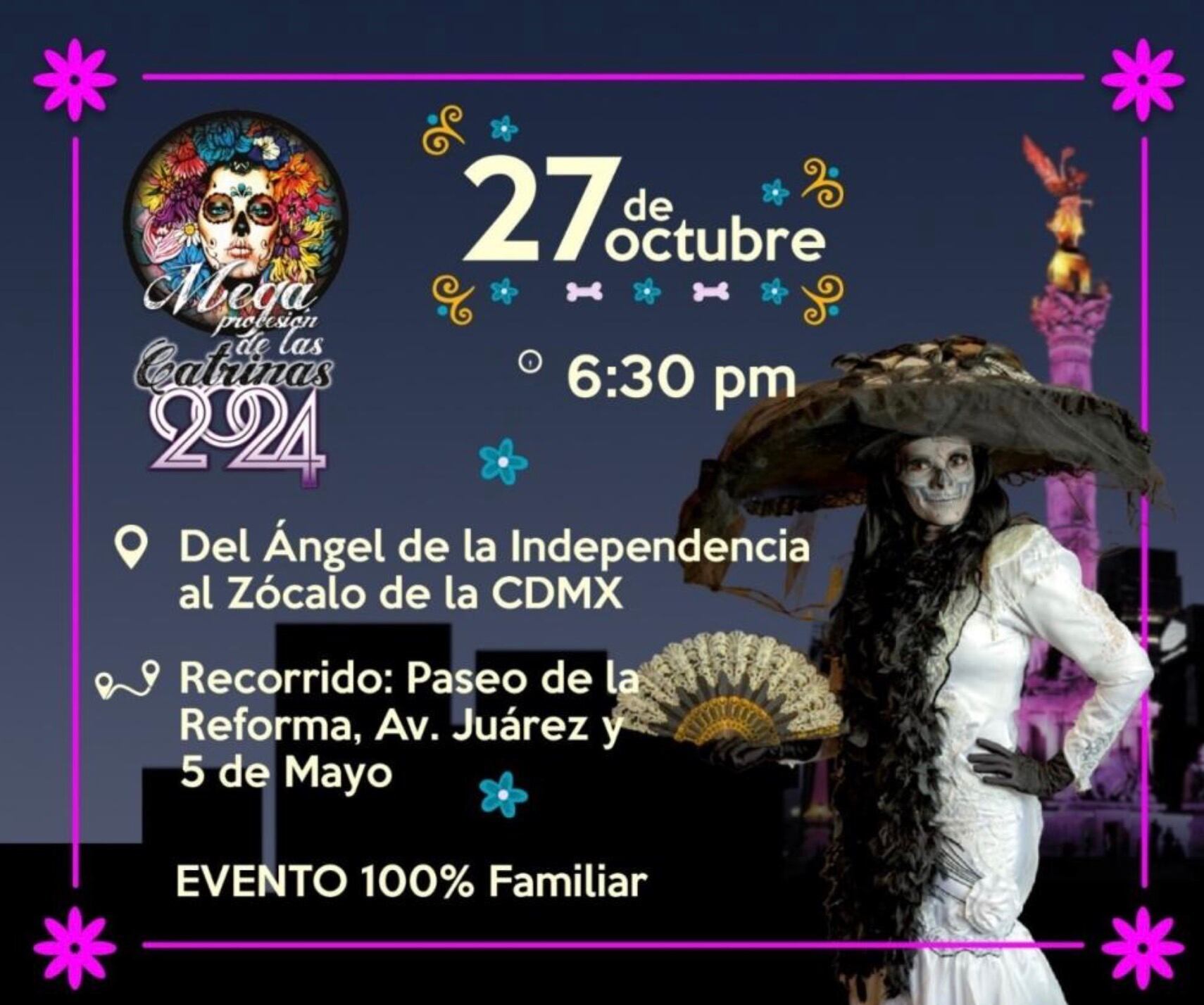 Mega Procesión de las Catrinas 2024: horario y ruta