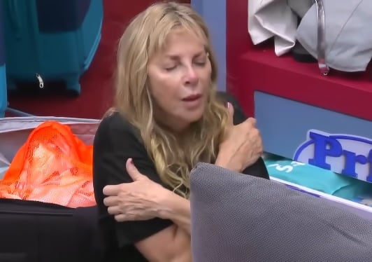 Shanik Berman llorando en La Casa de los Famosos 2024.