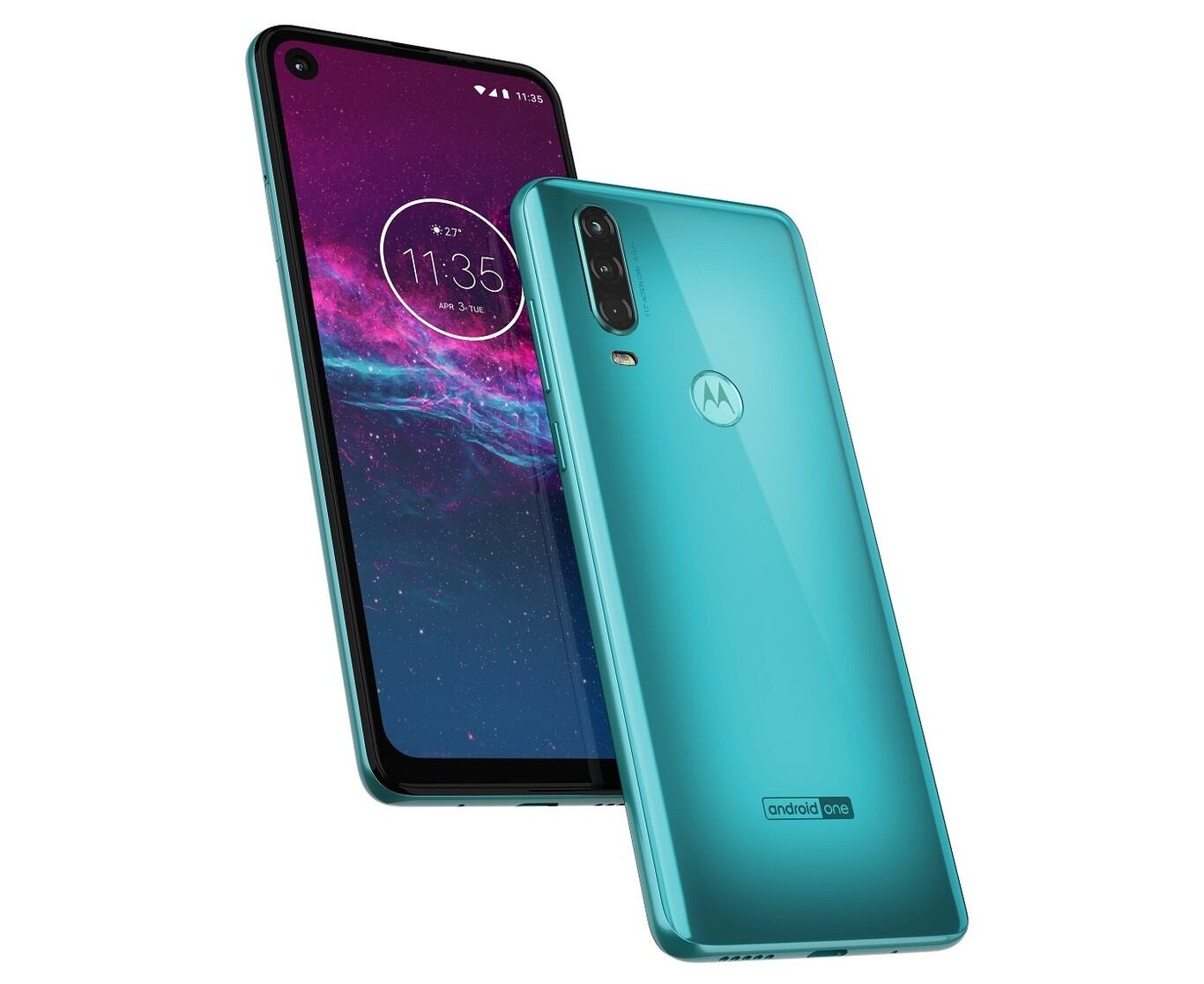 Motorola One Action en color 'Aqua'