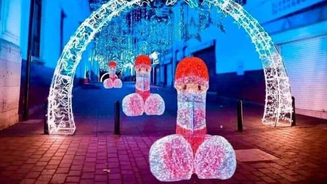 ¿Uruapan decoró la Navidad con Santa Claus falocéntrico?