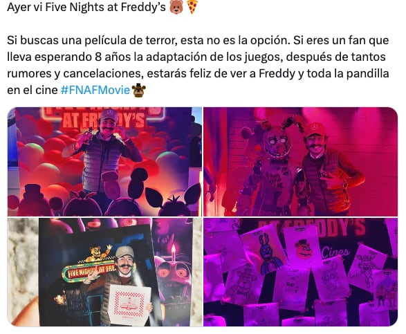 Five Nights at Freddy's ya tiene calificación en Rotten Tomatoes y los fans la defienden