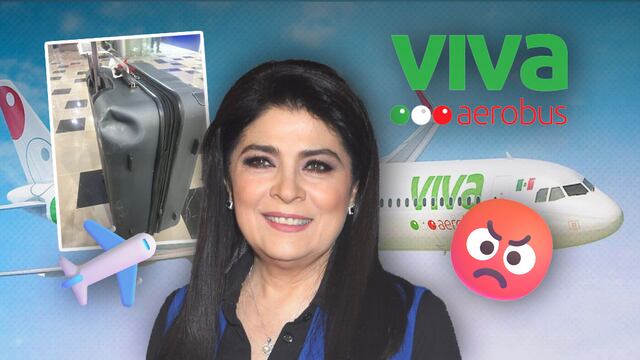 Victoria Ruffo enfurece contra Viva Aerobus por retrasarle el vuelo y destruirle la maleta
