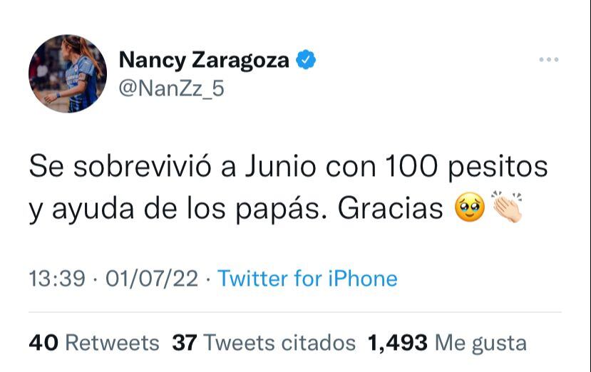 Nancy Zaragoza compartió a través de sus redes la difícil situación por la que atravesó.