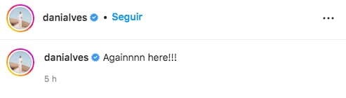 Mensaje de Dani Alves