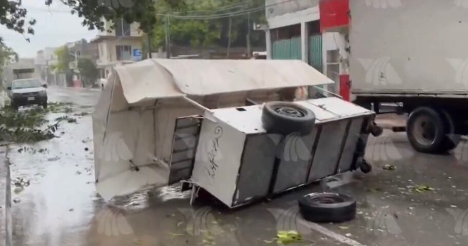 Huracán Beryl en Playa del Carmen, Quintana Roo