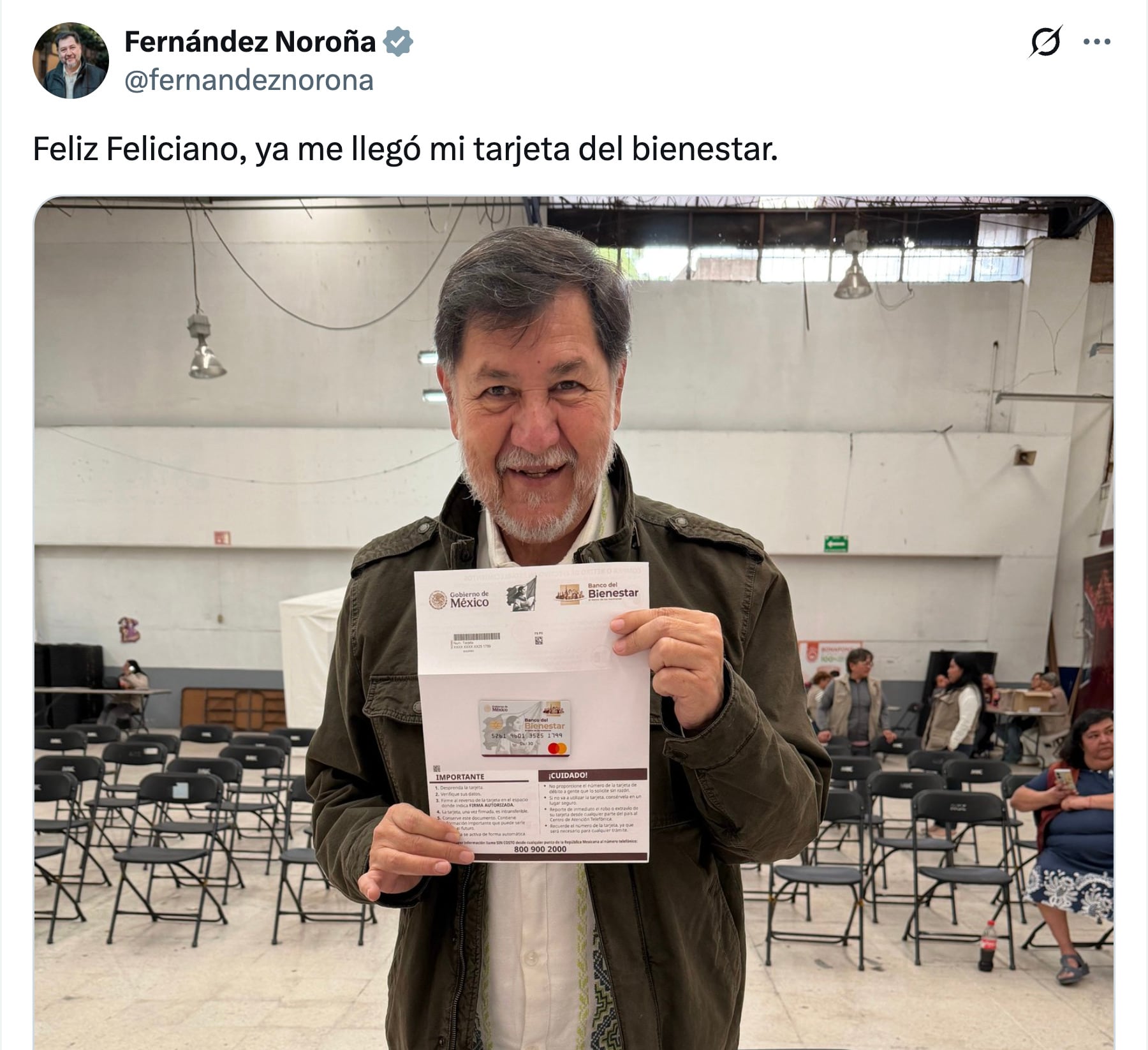 Gerardo Fernández Noroña, senador de Morena