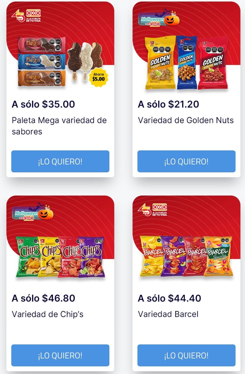 Cupones Oxxo 2x1/ Captura de pantalla