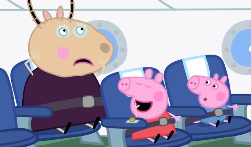 El viaje en avión de Peppa Pig