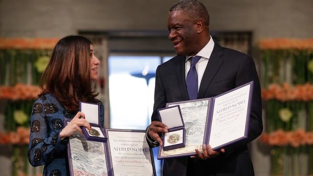 Denis Mukwege y Nadia Murad. Premio Nobel.