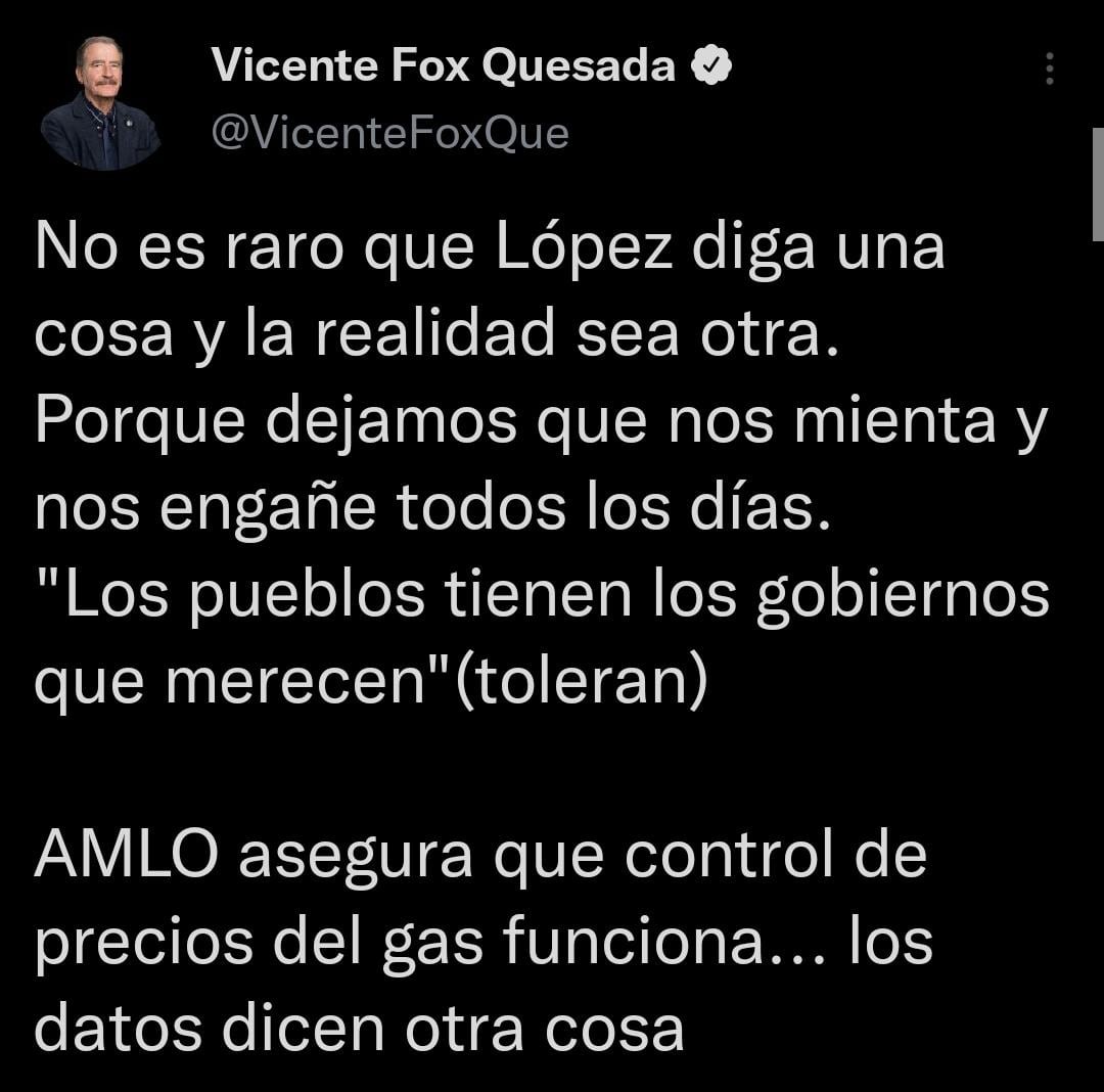 Vicente Fox arremete contra AMLO