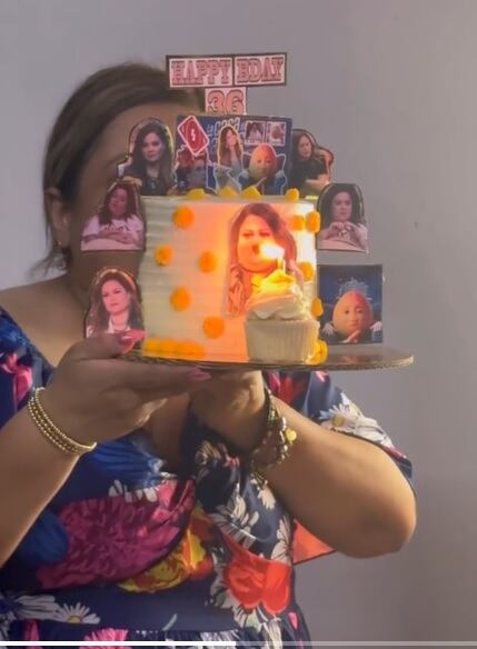 Pastel interactivo de Mariana Echeverría.