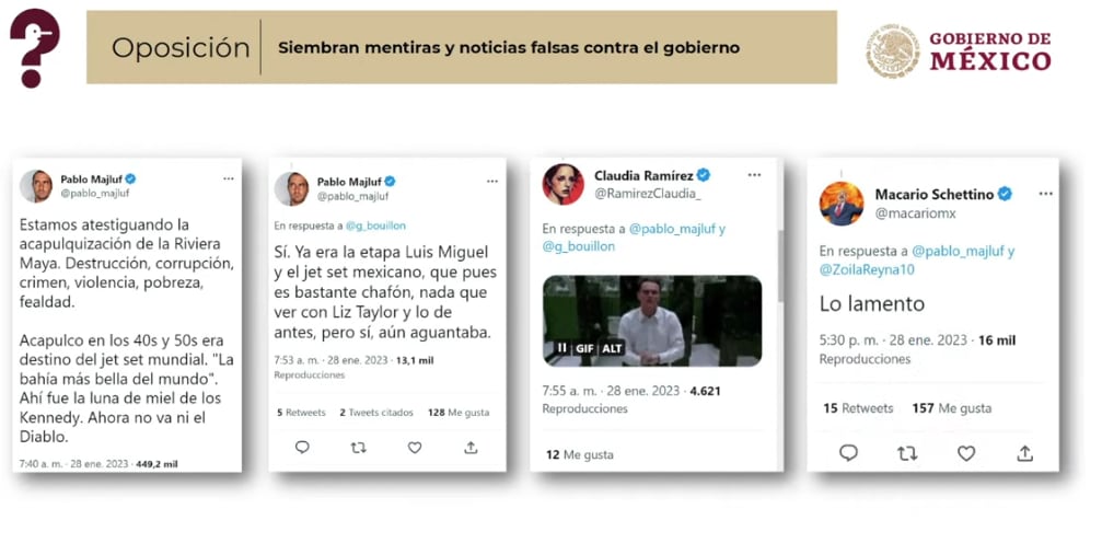 Quién es quién en las mentiras de la semana, mañanera 1 de febrero