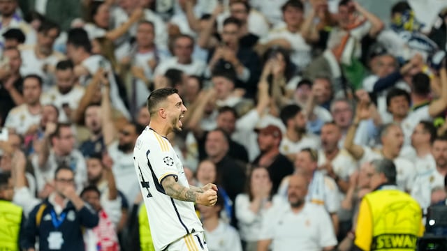 Joselu con el Real Madrid.