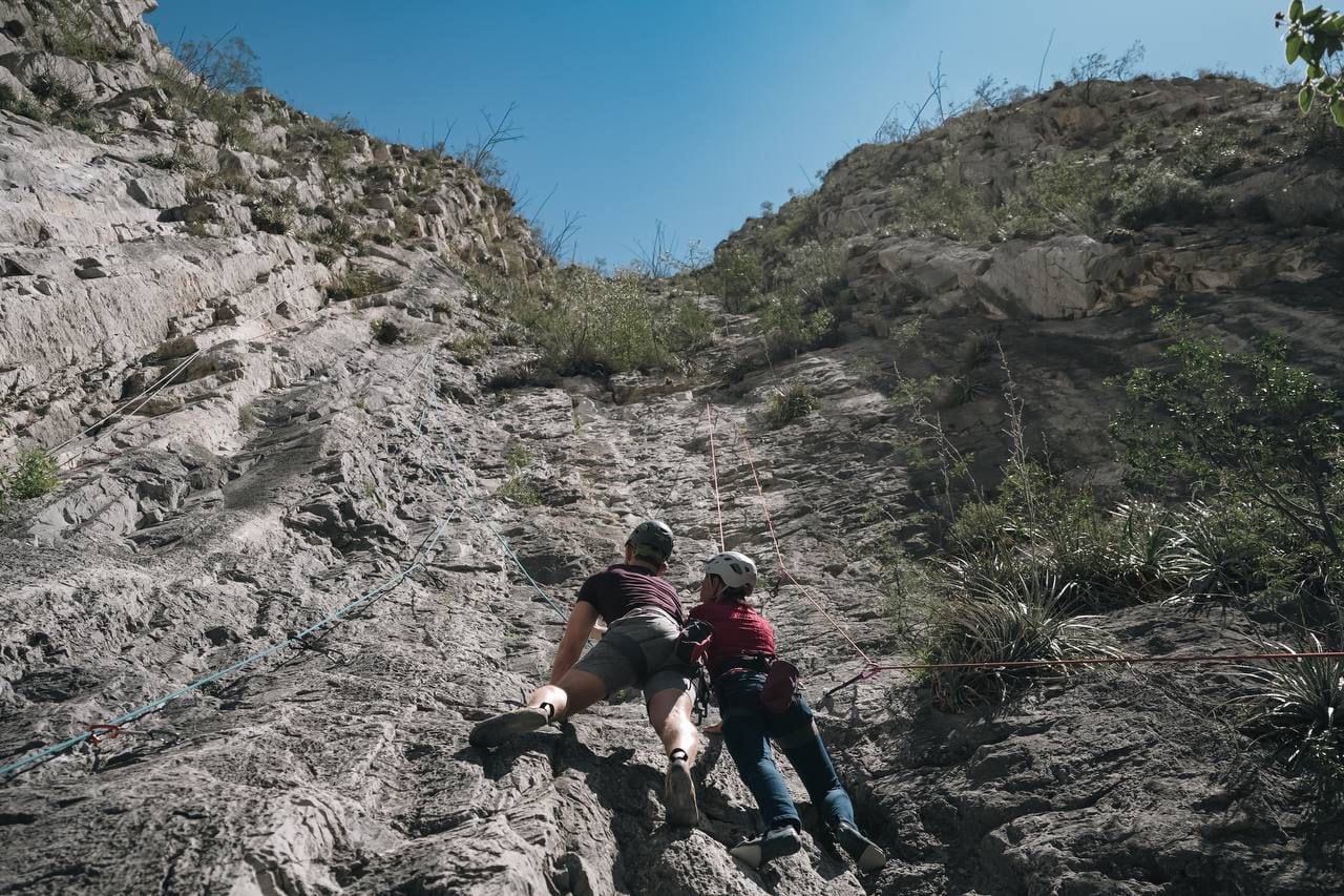 Claudia Sheinbaum y Mauricio Cantú, candidato de Morena en Monterrey, visitaron el Parque La Huasteca